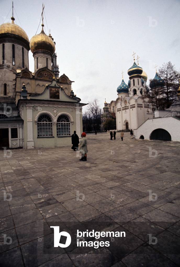 The square near the Metropolitan Palace in the Trinity Lavra of Zagorsk, Zagorsk, Russian Federation
