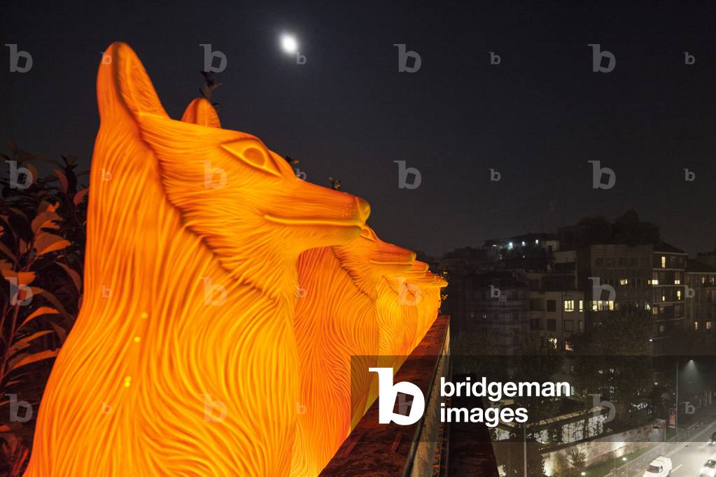 The Food Guardians (The Food Guardians), by Cracking Art Group, Porta Venezia for Expo 2015, Milan, Italy, 15th May-31st October 2015 (photo)