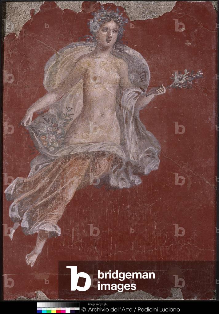 Dancing Maenad from Herculaneum (Menade danzante proveniente da Ercolano), 1st Century AD, fresco, 70 x 50 cm