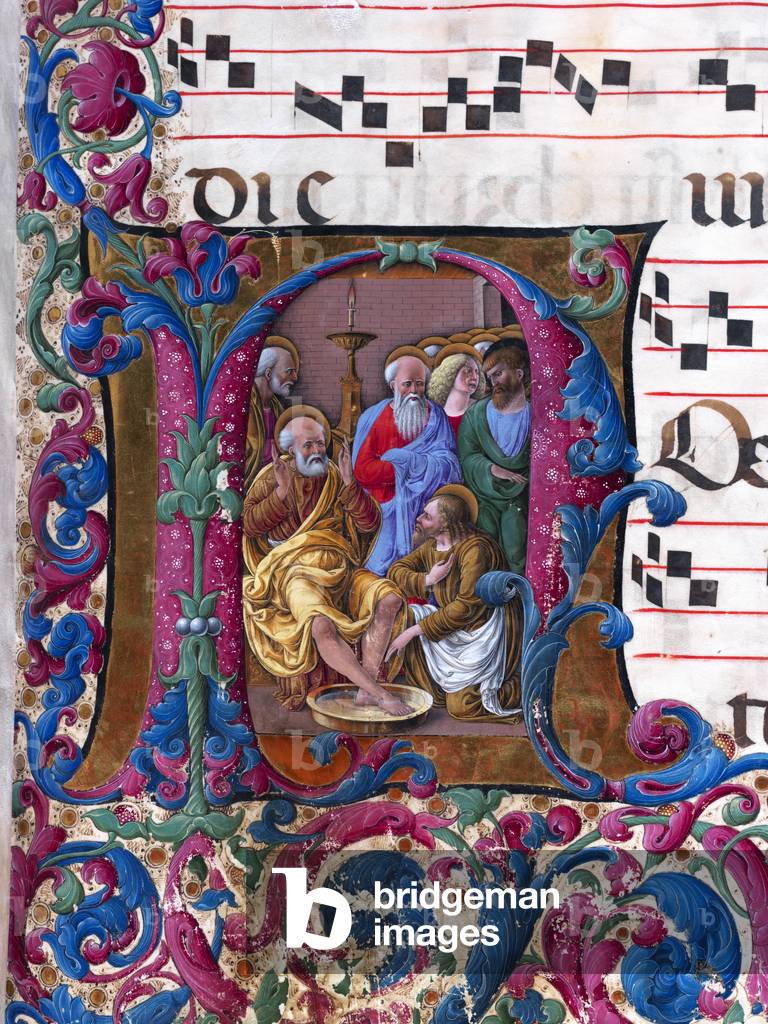 Washing of the feet, 1467 (miniature)