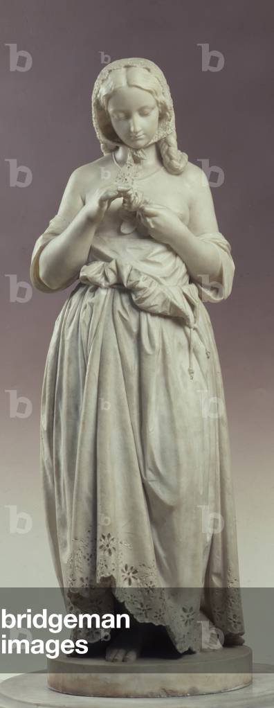 Margaret of Goethe, 1860 (marble)