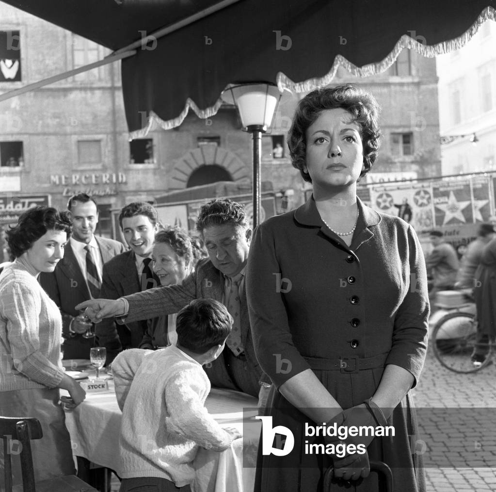 Marisa Merlini in Everyone's in Love, Italy, 1958 (b/w photo)