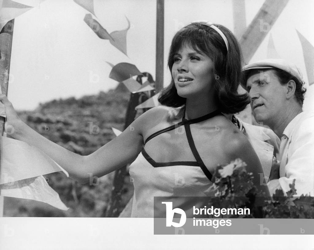 Portrait of Britt Ekland, 1965 (b/w photo)