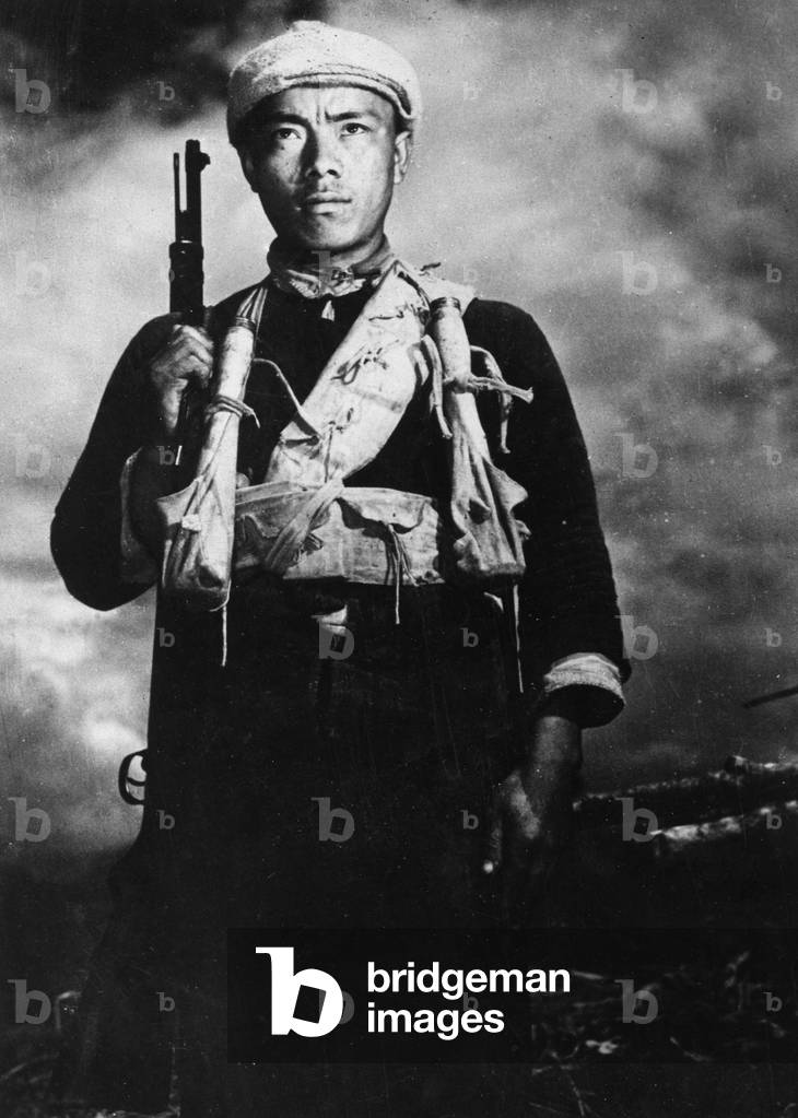 Portrait of a Chinese soldier