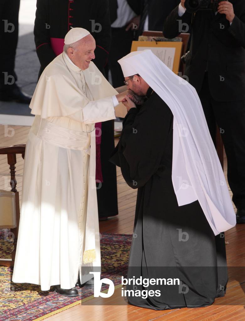 Pope Francis and Svjatoslav Sevcuk, Holy See, 2017 (photo)