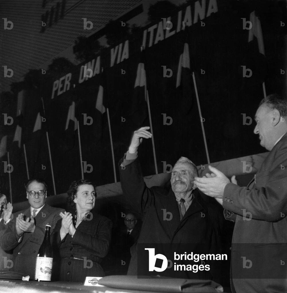 Alcide Cervi at the 8th Italian Communist Party National Congress
