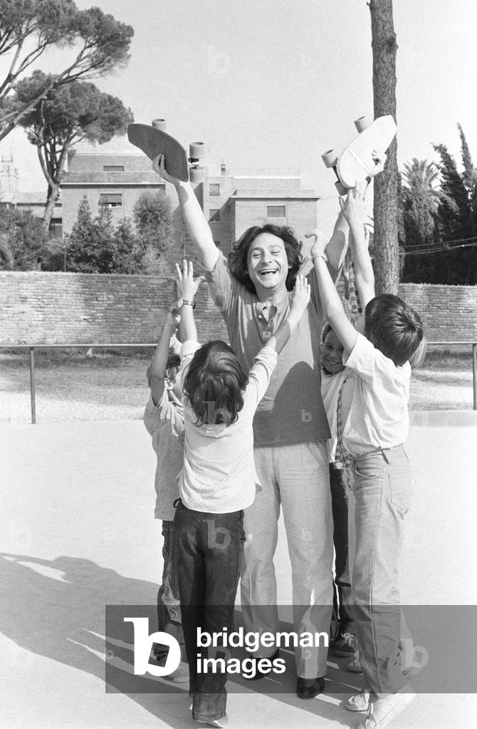 Leo Gullotta, Italy, 1980 (b/w photo)
