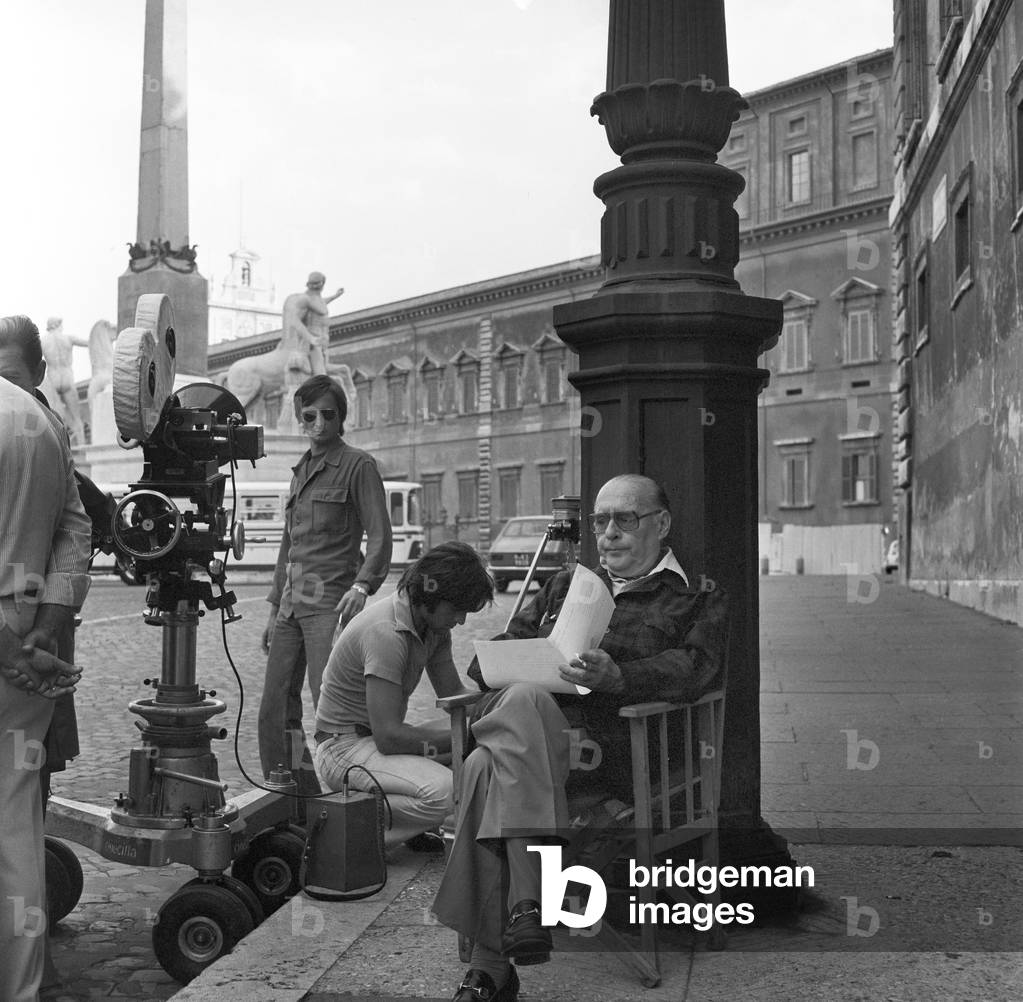 Roberto Rossellini in Year One, Italy, 1974 (b/w photo)