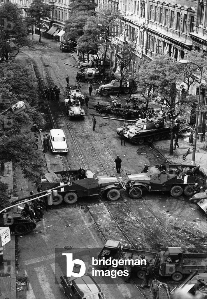 Soviet tanks in Prague, Prague, Czech Republic