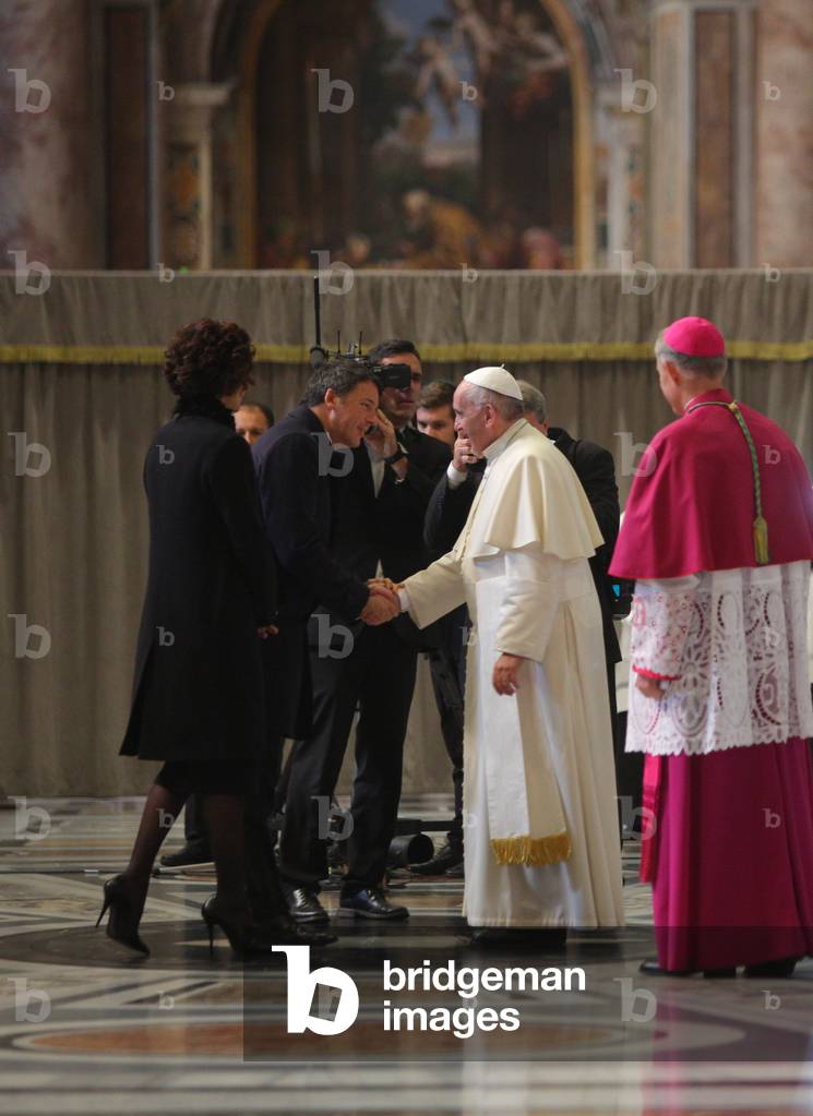 Pope Francis and Matteo Renzi, Vatican, 2016 (photo)