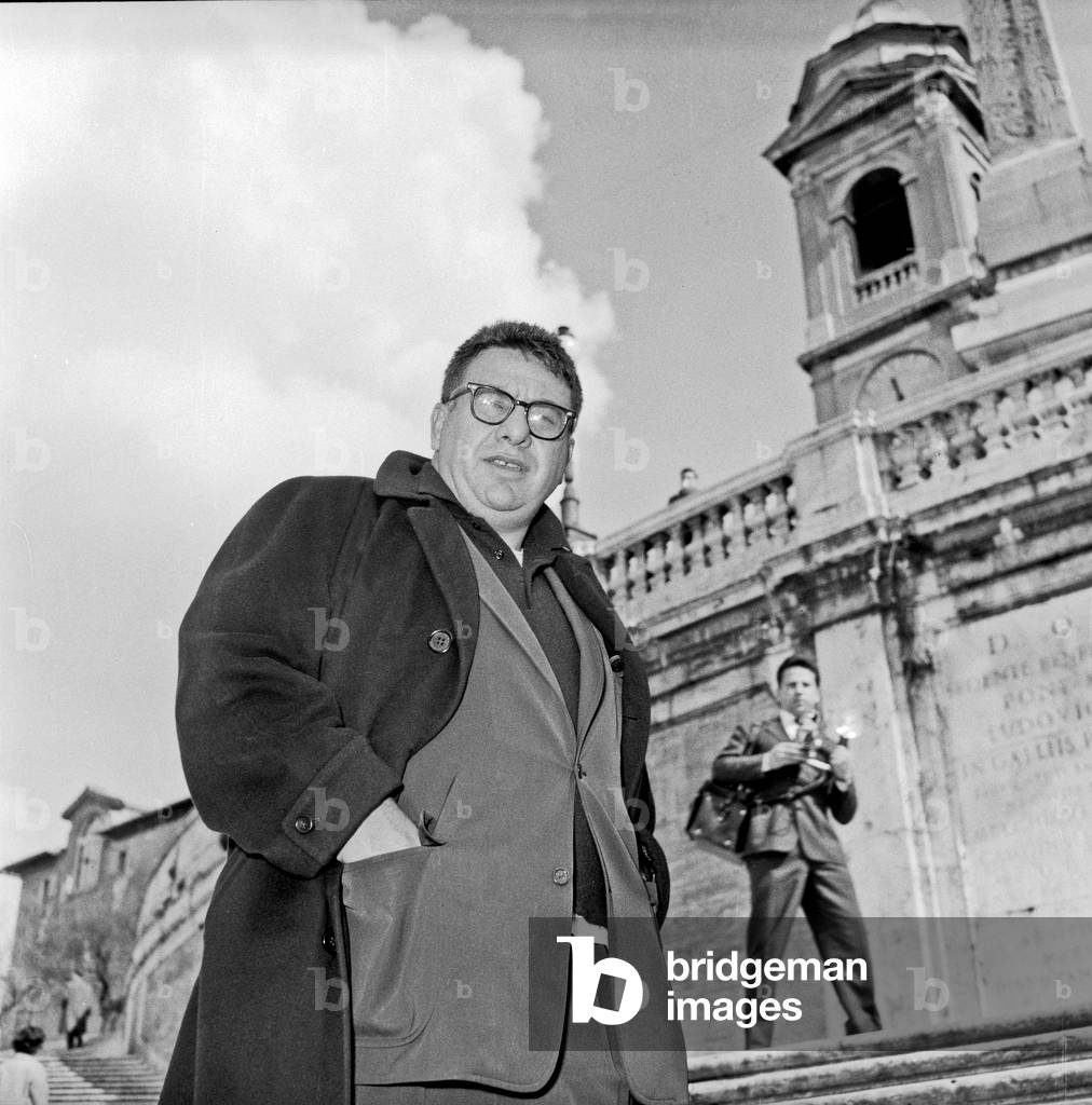 Martin Ritt visiting Rome, Rome, Italy, 1959 (b/w photo)