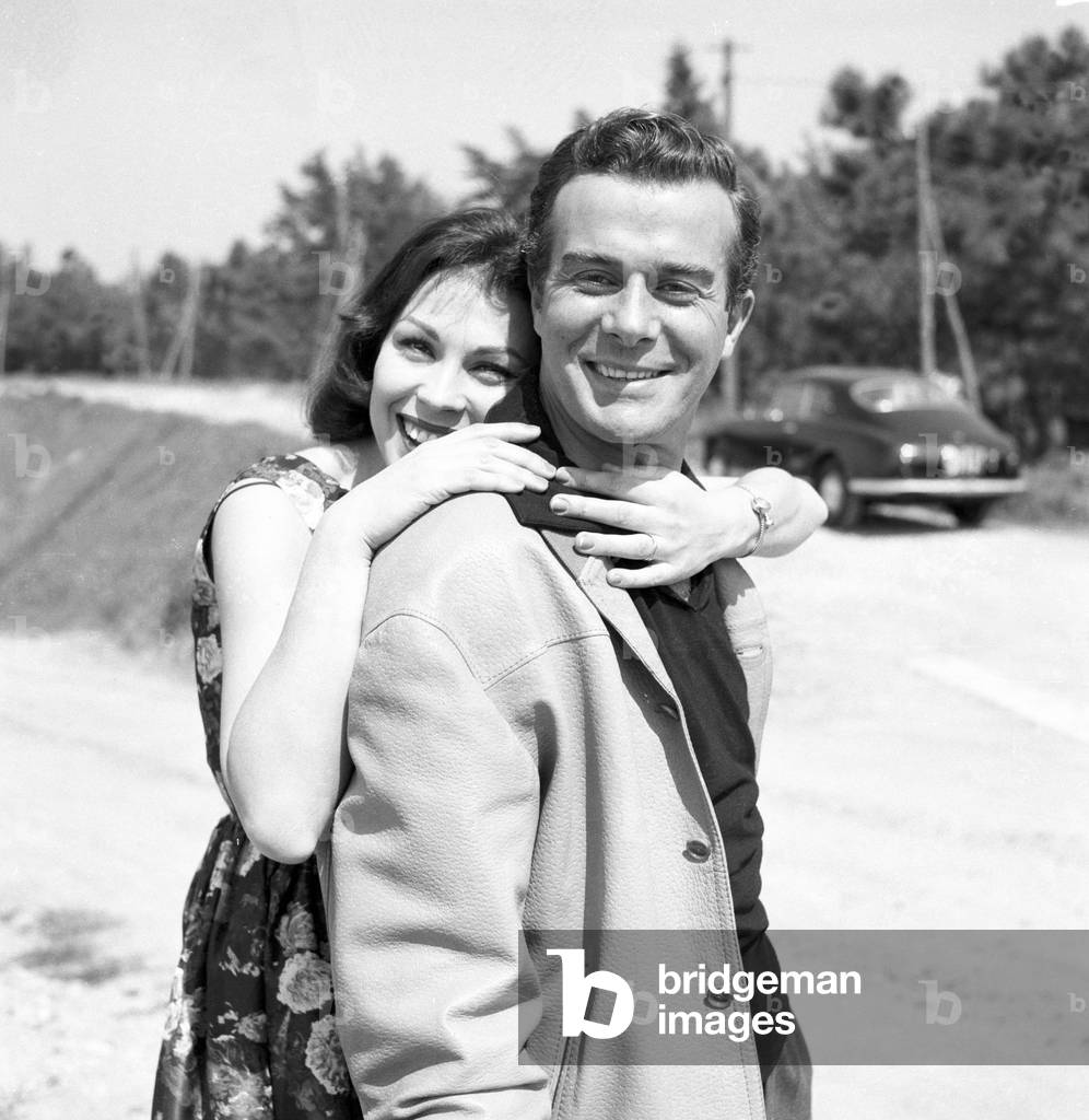 Massimo Serato and Scilla Vannucci in the film The Big Shadow, Italy, 1957 (b/w photo)