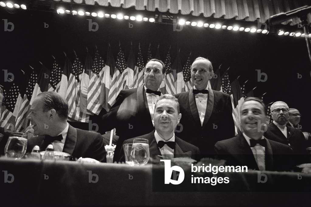 Aldo Moro at a dinner party, United States, 1965