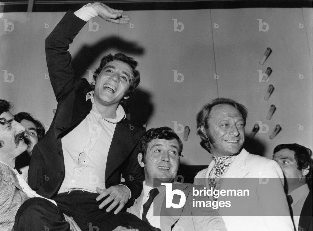 Mino Reitano winning Un disco per l'estate, Saint Vincent, Italy