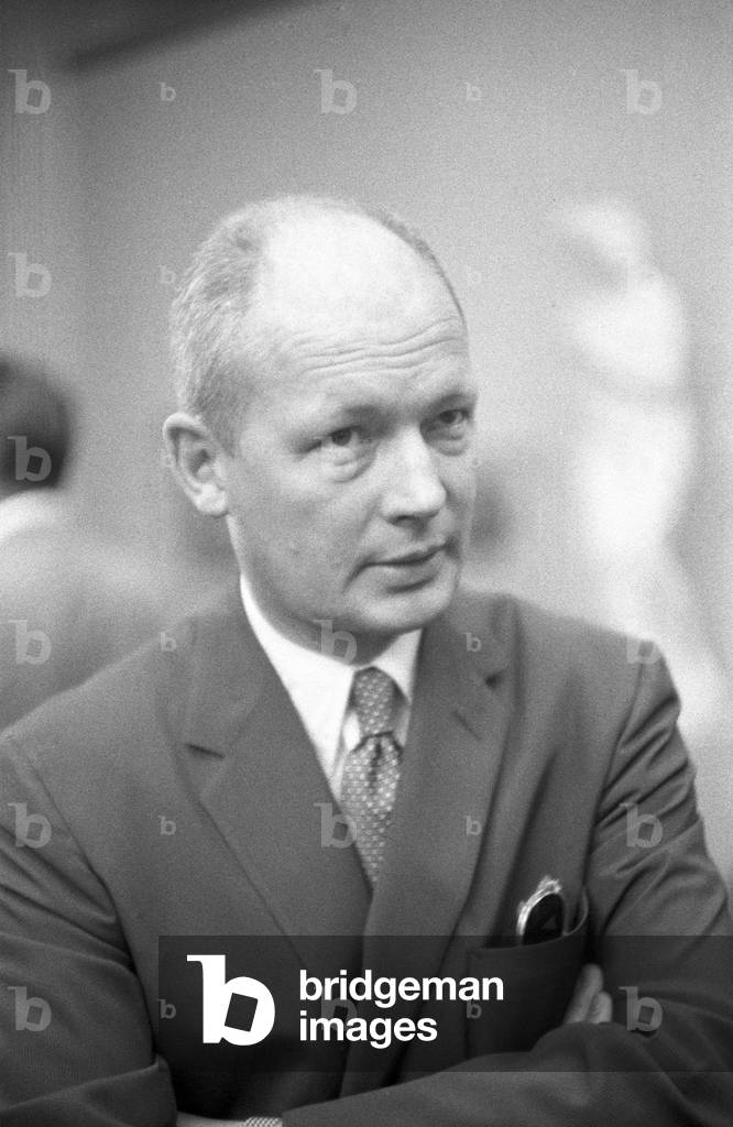 Portrait of a man at the Geneva Summit, Geneva, Switzerland