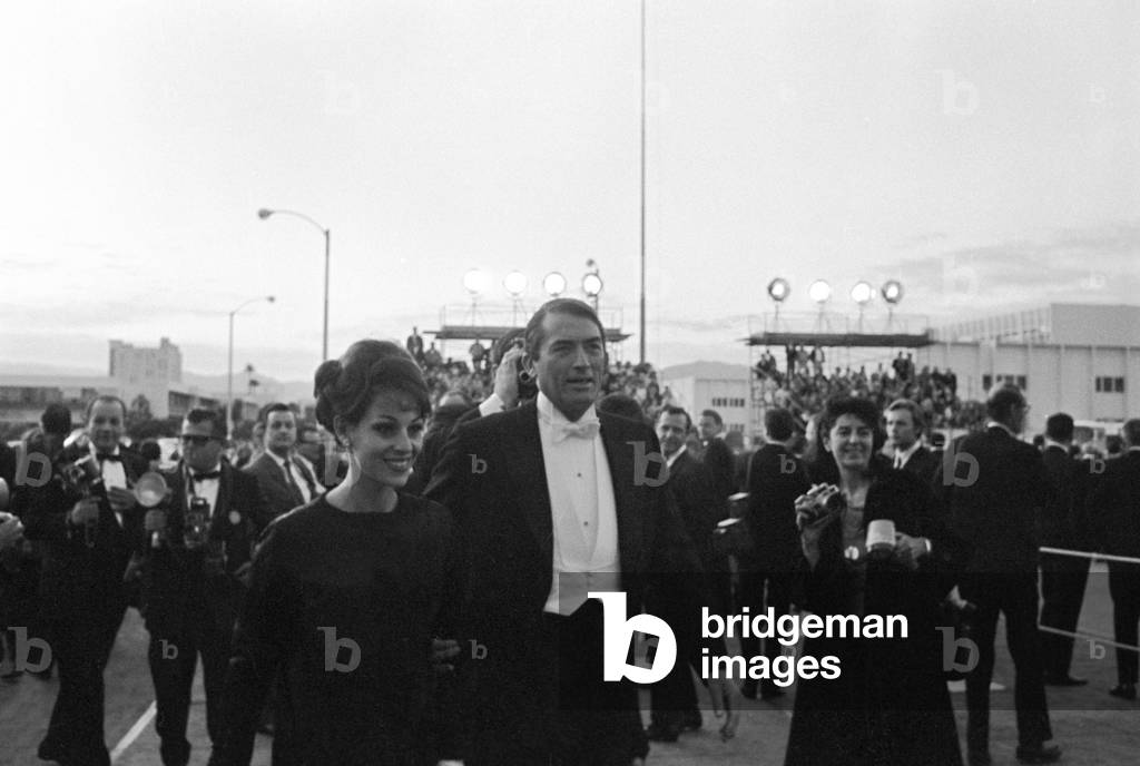 Gregory Peck in Los Angeles, United States, 1966 (b/w photo)