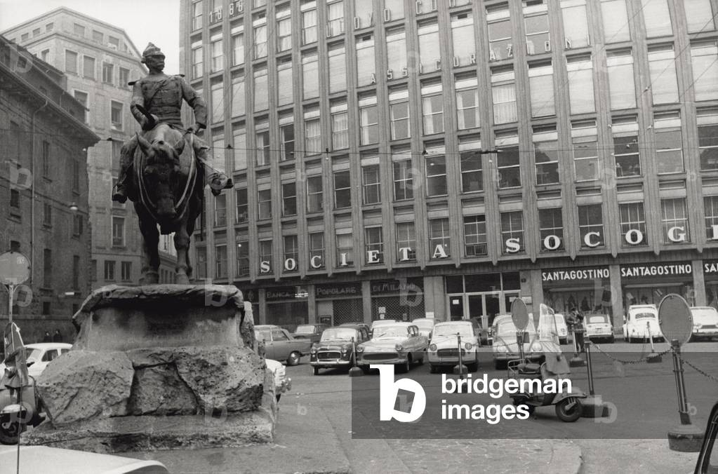 View of Piazza Missori in Milan