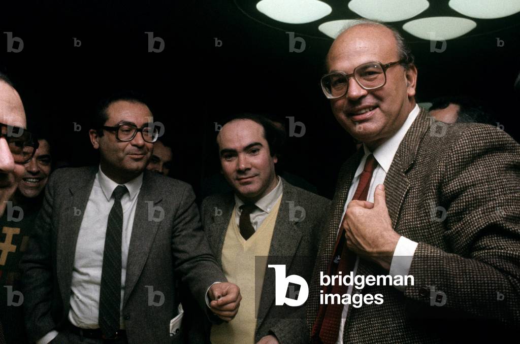 Bettino Craxi smiling