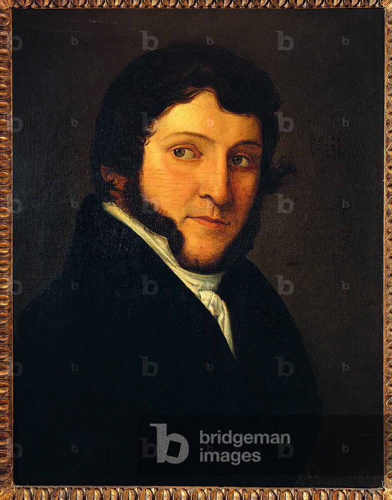 Portrait of Gioacchino Rossini, 1800, 19th Century (oil on board)
