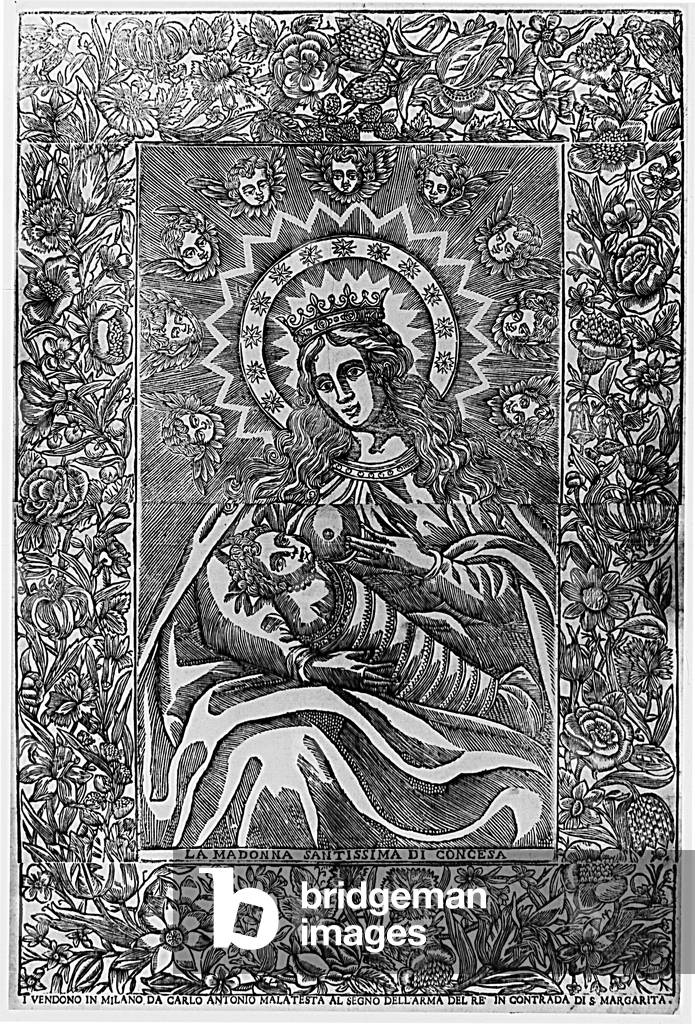 The Most Blessed Virgin Mary of Concesa (xylography)