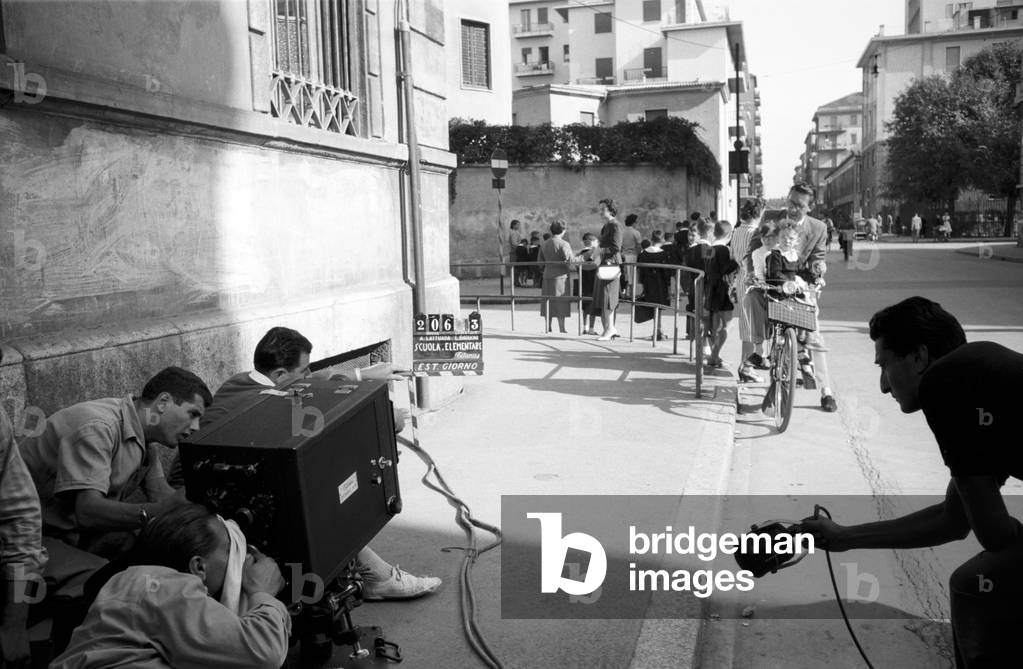 The set of the movie Scuola elementare, Milan, Italy