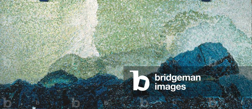 Enchanted mountains by Michelangelo Antonioni, 1997 (polychrome mosaic)