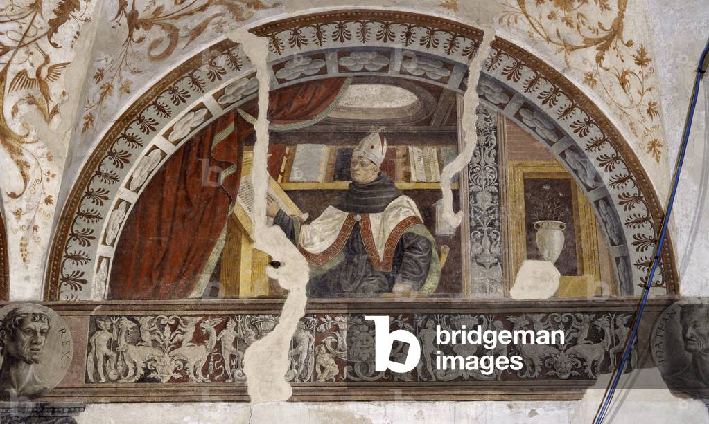 Holy Bishop, by Giovan Pietro da Cemmo, ca. 1507, 16th Century, fresco