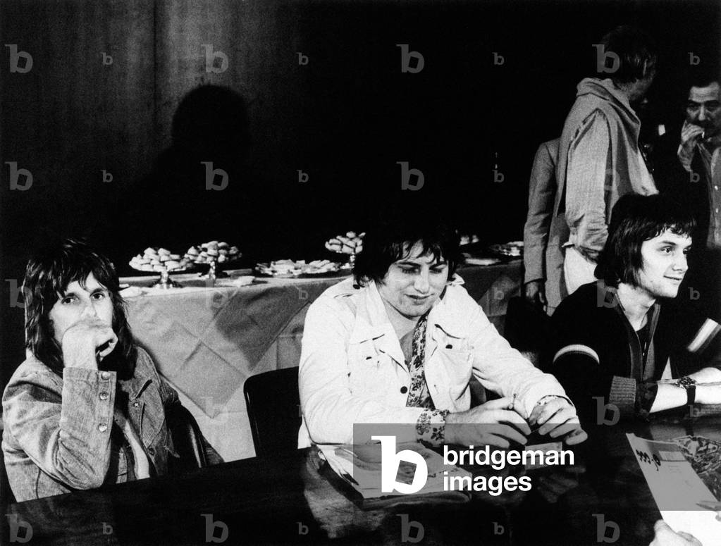 The members of the band Emerson, Lake & Palmer, Great Britain, 1970