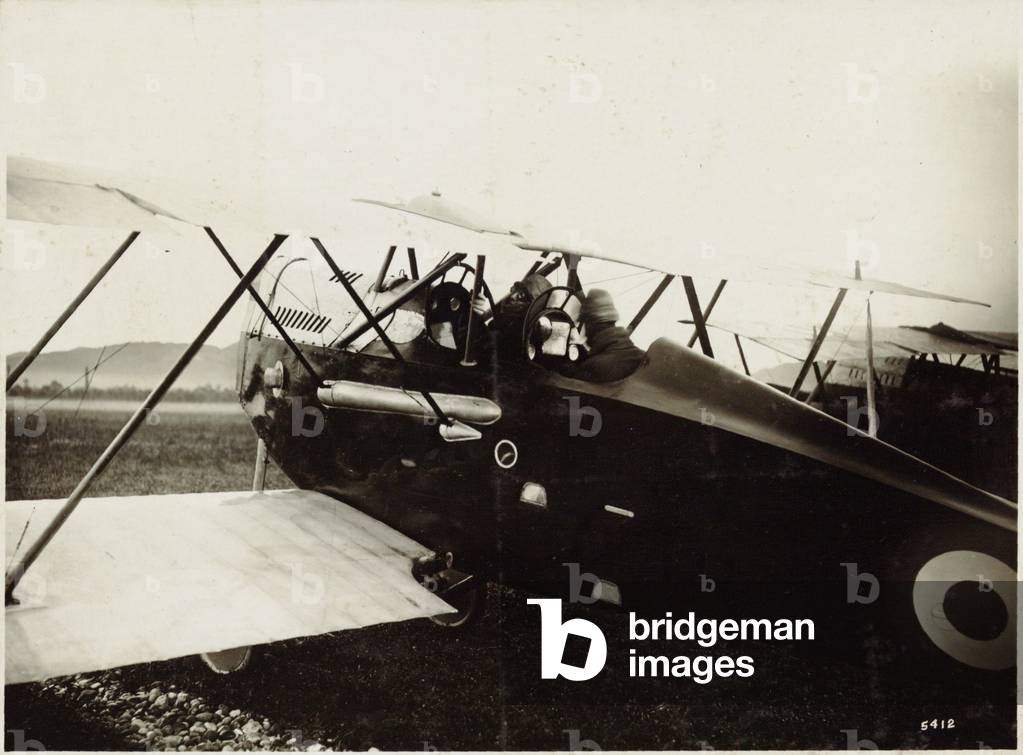 Major D'Annunzio and his pilot the Captain Palli, Italy