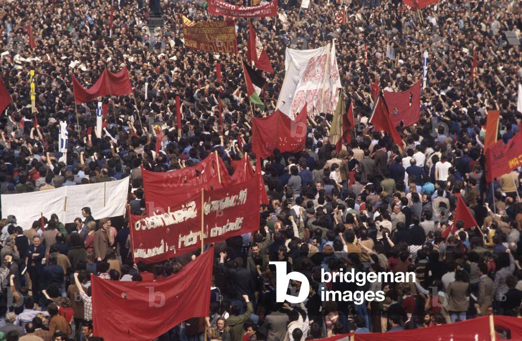 Anti-fascist demonstration in Milan, Milan, Italy