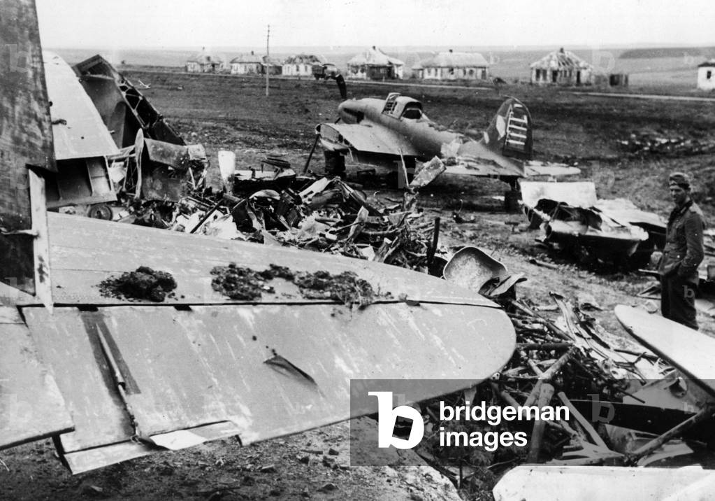 A destroyed Soviet airbase