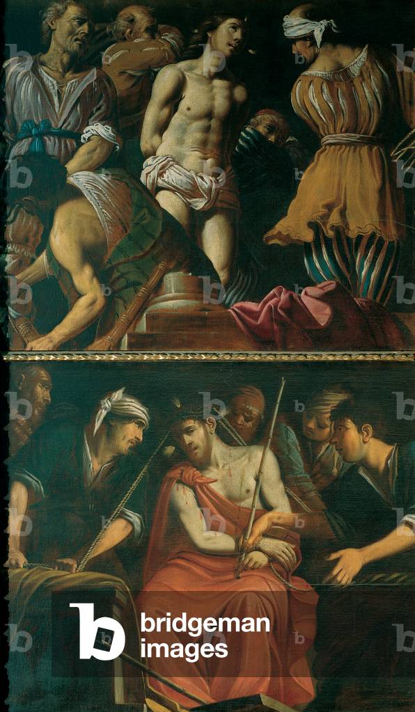 Flagellation and Crowning of Thorns, (oil on canvas)