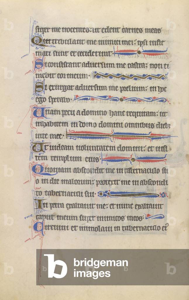 Psalter - Book of hours, 1218-1228 (parchment)