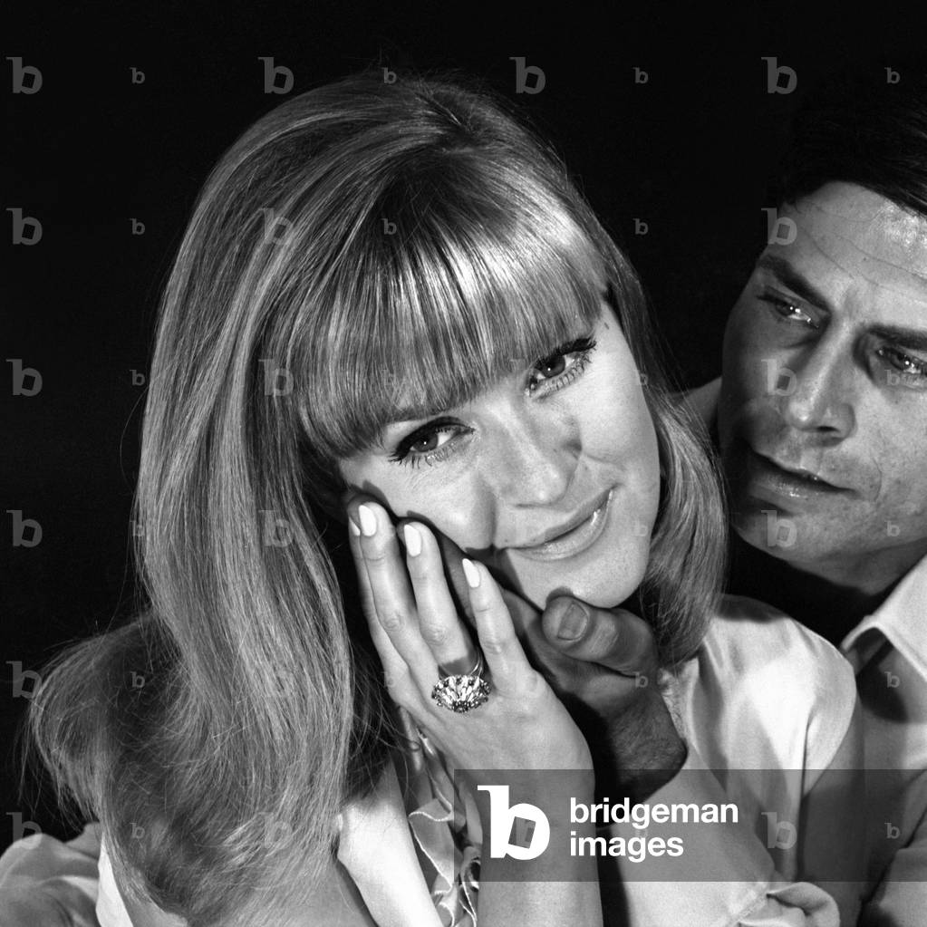Two engaged people in a loving moment, Italy