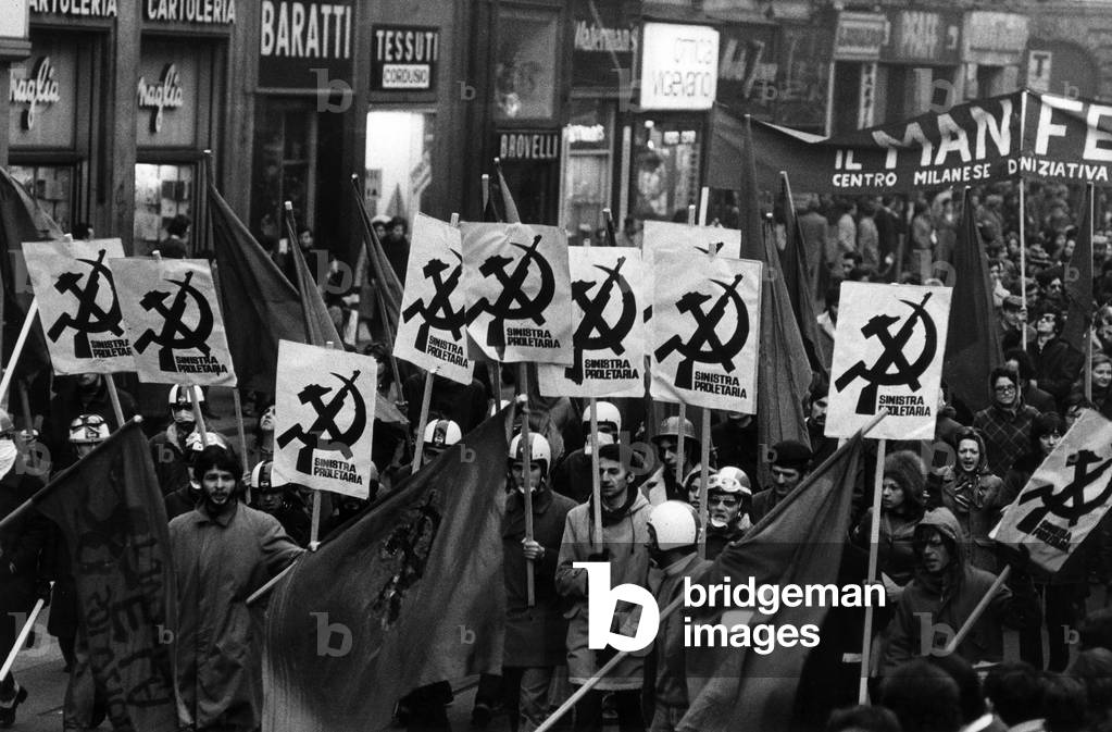 Proletarian Left demonstration in Milan, Milan, Italy