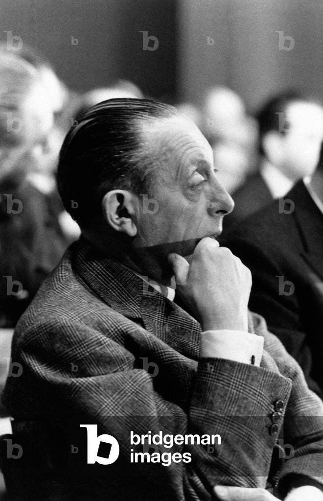 Alberto Enrico Folchi during the congress of the Christian Democratic Party (DC)