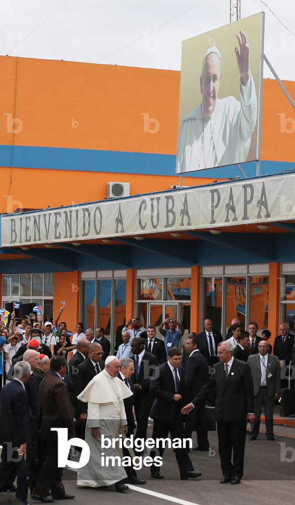 Pope Francis and Raul Castro, Cuba, 2015 (photo)