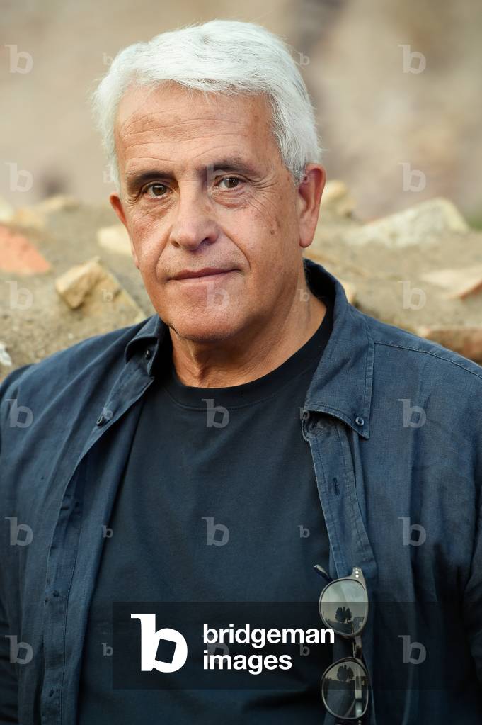 Italian writer Roberto Alajamo at the XX edition of the International Literature Festival in Rome entitled 'Reading the world', in the new setting of the Palatine Stadium, Rome (Italy), July 22nd, 2021