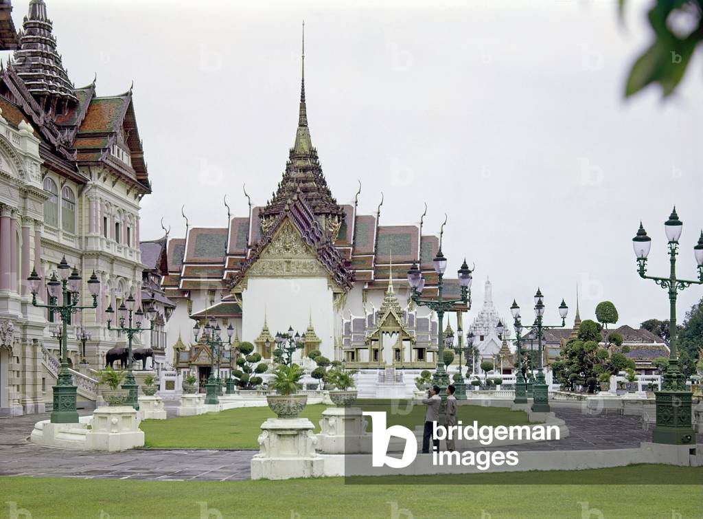 The Grand Royal Palace of Bangkok, Bangkok, 1961 (b/w photo)