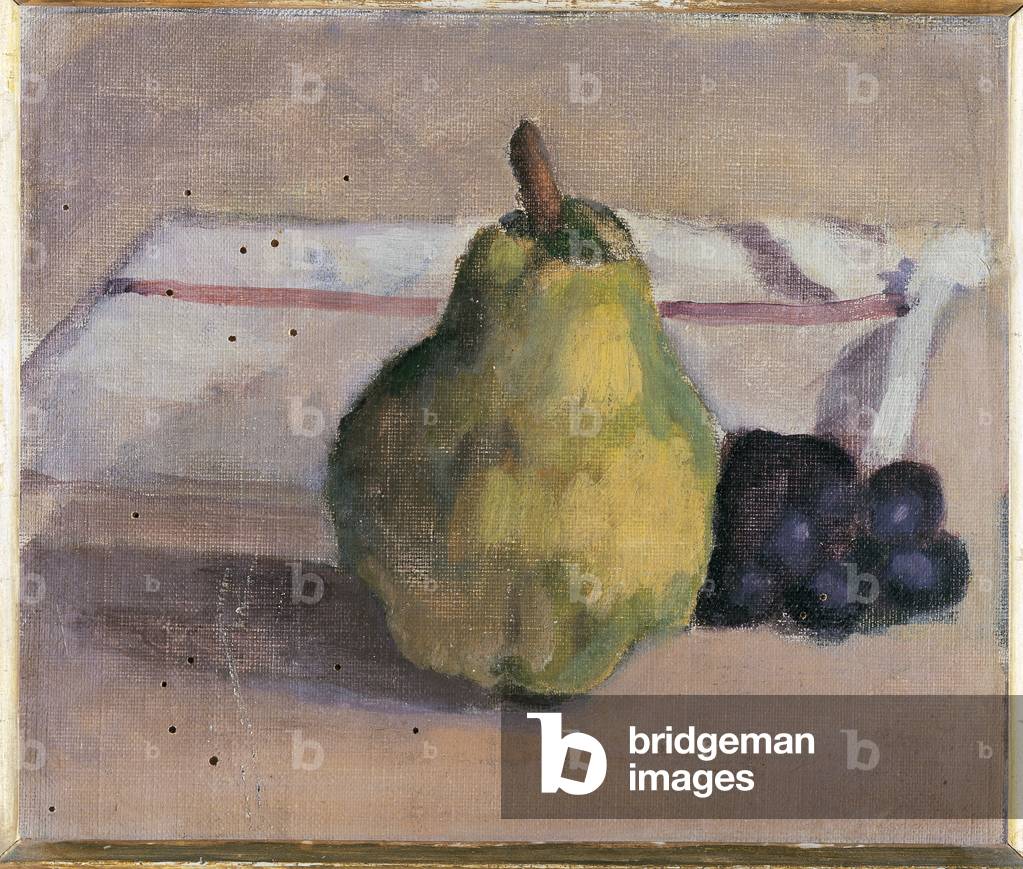Still Life with Pear and Grapes, 1890 - 1900 (oil on canvas)
