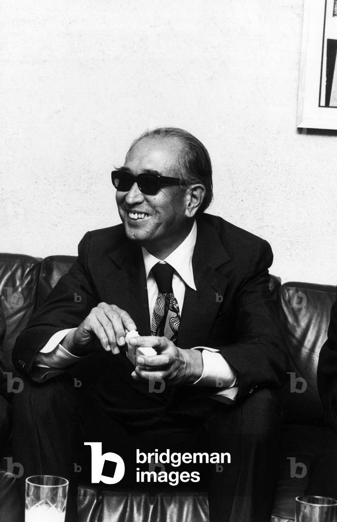 Akira Kurosawa in Milan, Milan, Italy, 1976