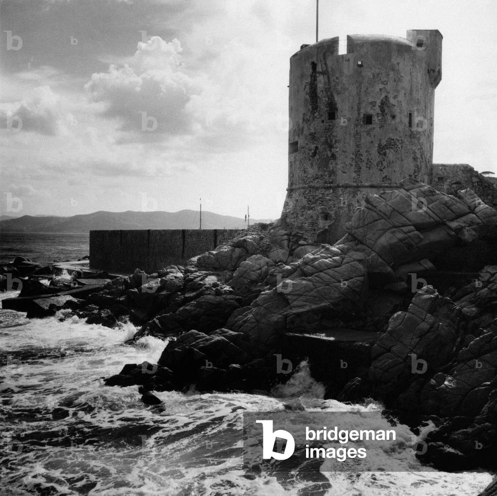 Fortified tower in Lower Marciana in the Elba island