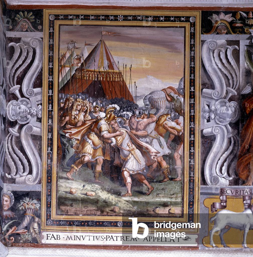 Fabius Maximus makes his peace with Minucius, 1547 (fresco)