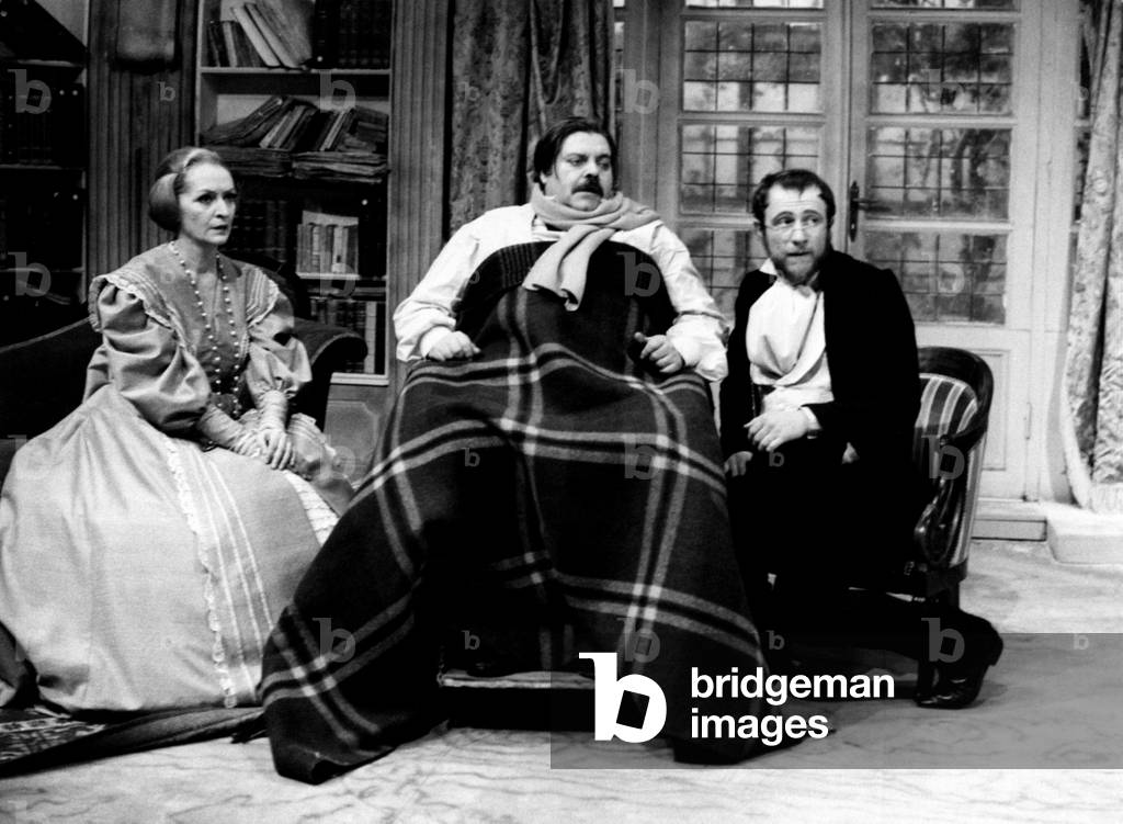 Tino Buazzelli, Attilio Corsini and Gabriella Giacobbe in Mercadet the business