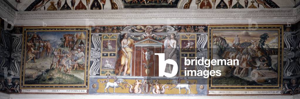 Stories of Fabius Maximus and grotesque decorations, 1547 (fresco)