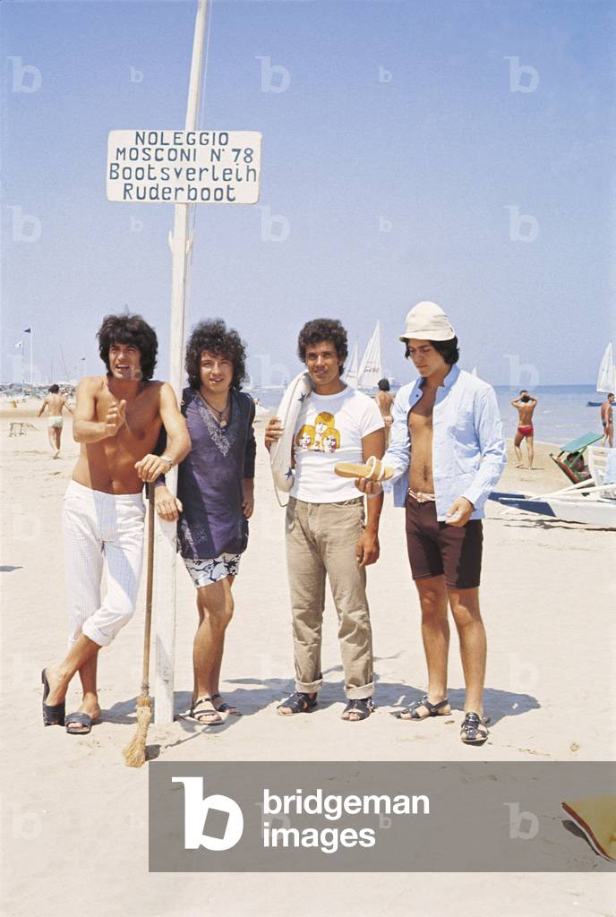 Lucio Battisti and Formula 3 at Romagna Riviera, Italy