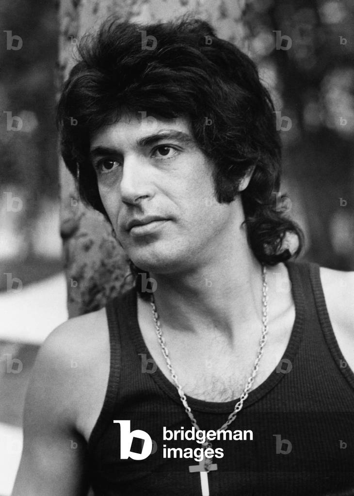 Portrait of Gabriele Lorenzi of the band Formula 3