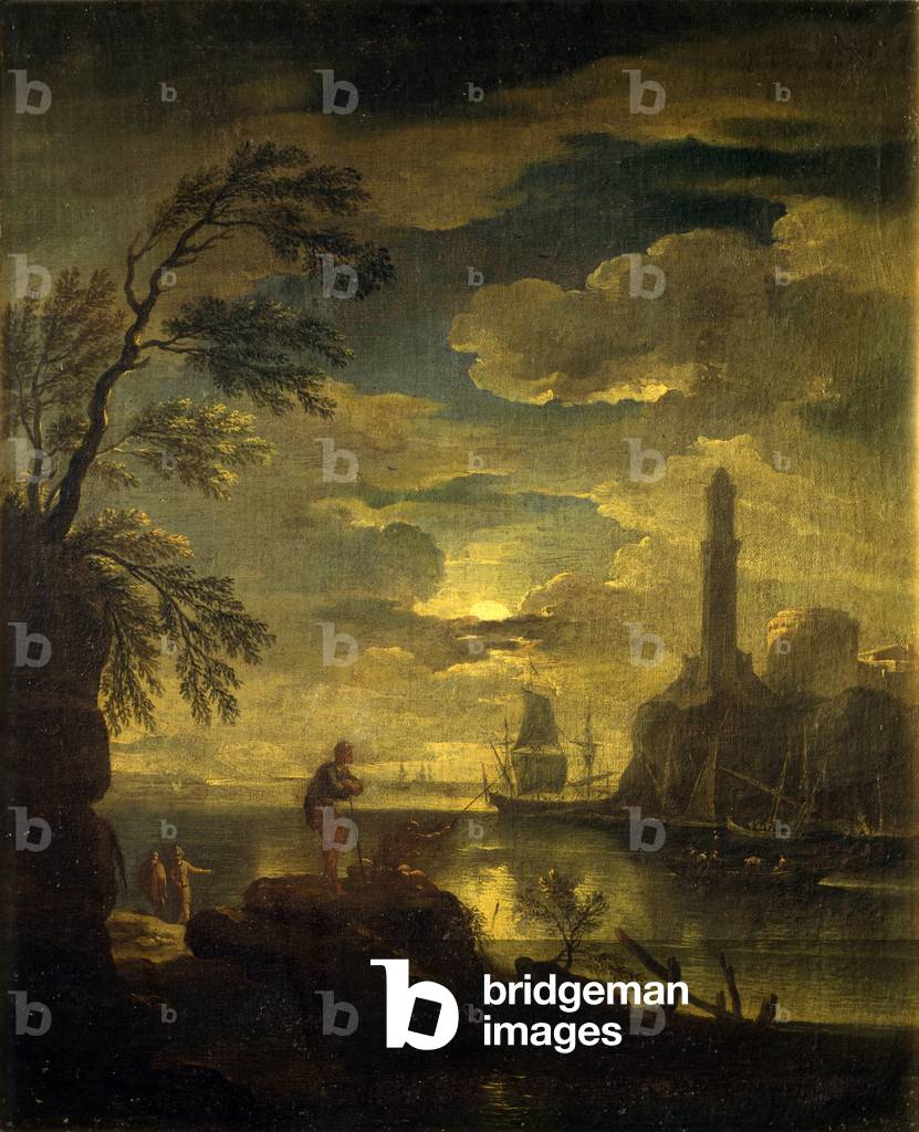 Seascape, attributed to Carlo Antonio Tavella, 1700 - 1705, oil on canvas