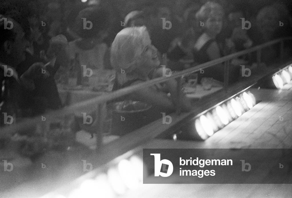 Marilyn Monroe at Frank Sinatra's concert, 1961 (b/w photo)
