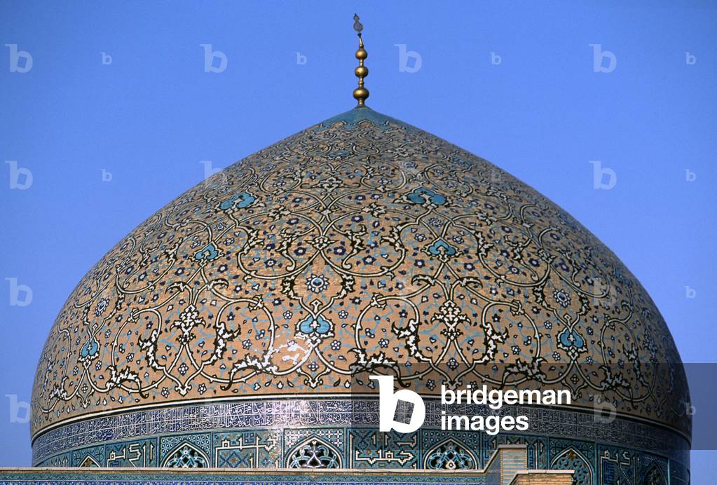 Dome of the Sheiykh Lutf Allah Mosque, 1601-1618, 17th century,  Isfahan, Iran (mixed technique)